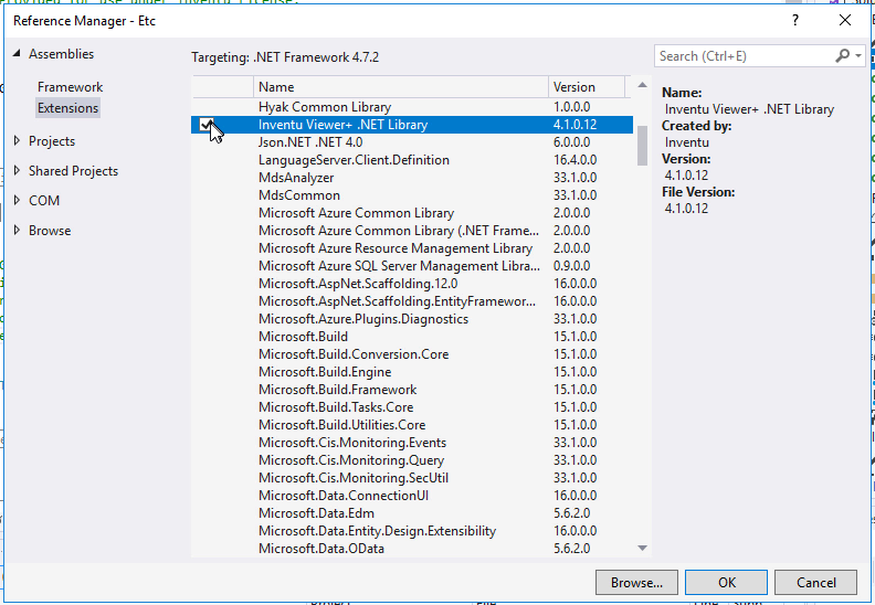 VS2012 FV Reference